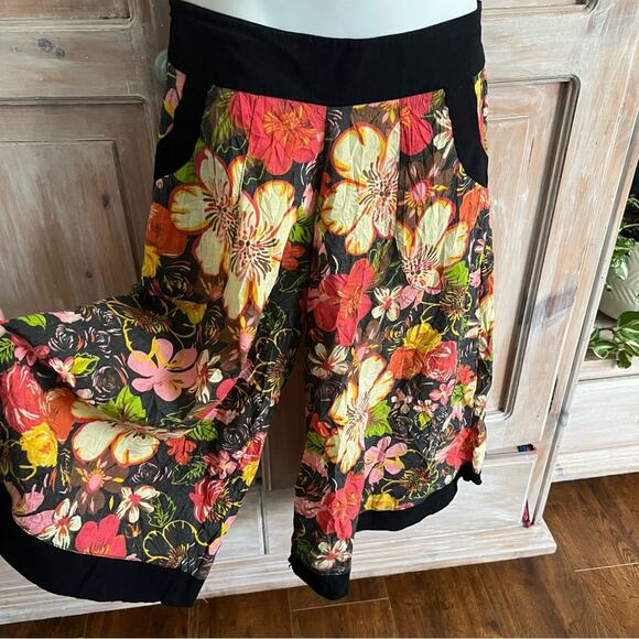 Luna Claire Wide Leg Capri Pants Festival Women’s Medium - Picture 4 of 7